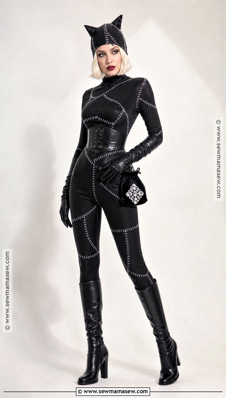 Stitched Black Catwoman Costume - 50 catwoman costume ideas