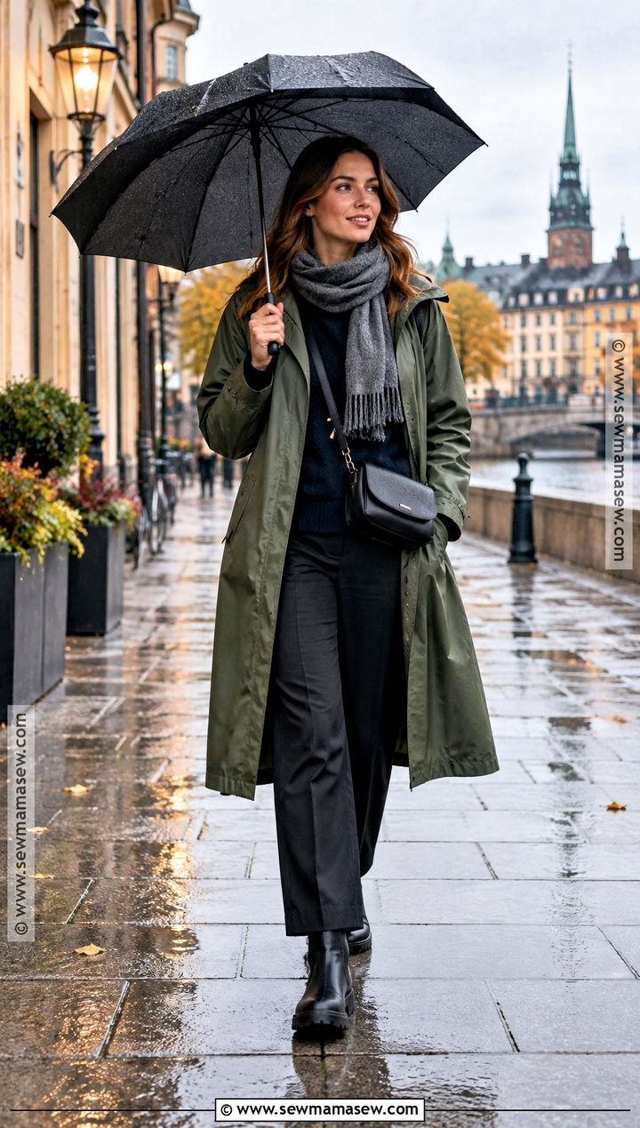 Stockholm Autumn Raincoat Outfit - 20 autumn outfits stockholm