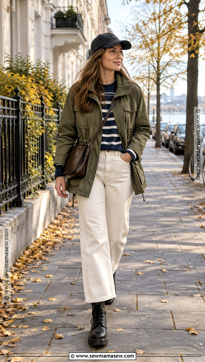 Stockholm Autumn Utility Jacket Outfit - 20 autumn outfits stockholm