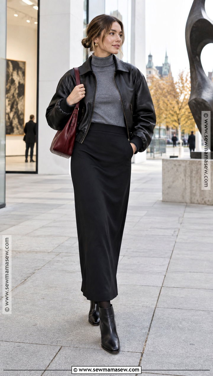 Stockholm Maxi Skirt Outfit - 25 stockholm style fall outfits