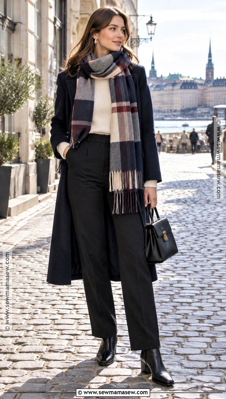 Stockholm Scarf Coat Outfit - 25 stockholm style fall outfits