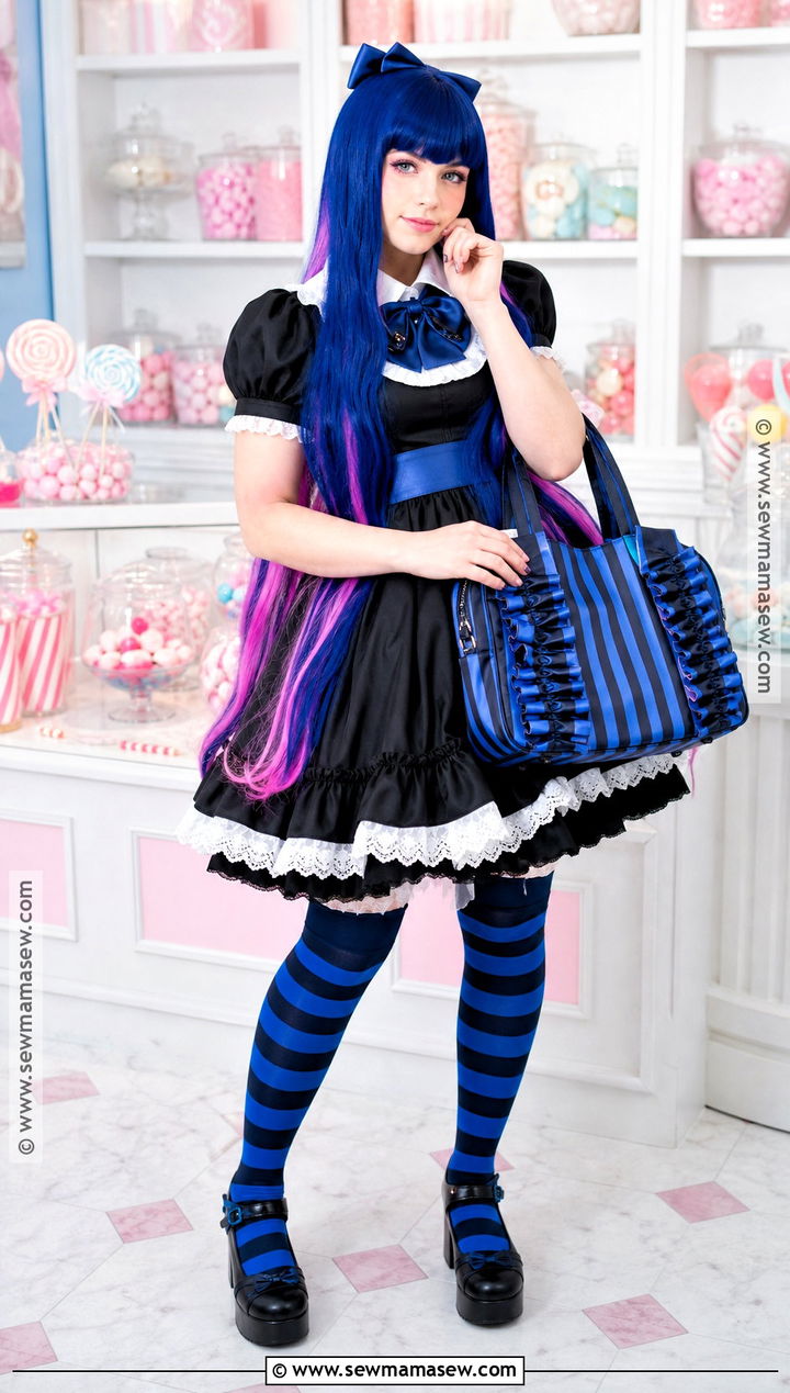 Stocking Anarchy Cosplay With Blue And Pink Hair - 30 blue hair cosplay ideas