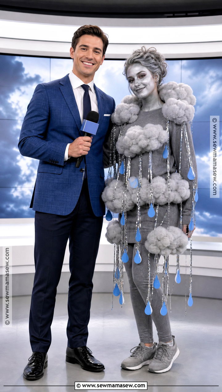 Storm Cloud And Weather Reporter Couple Costume - 35 costume couple ideas