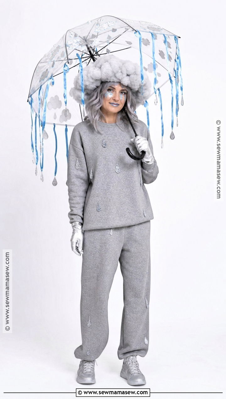 Storm Cloud Costume With Silver Rain - 35 killer costume ideas