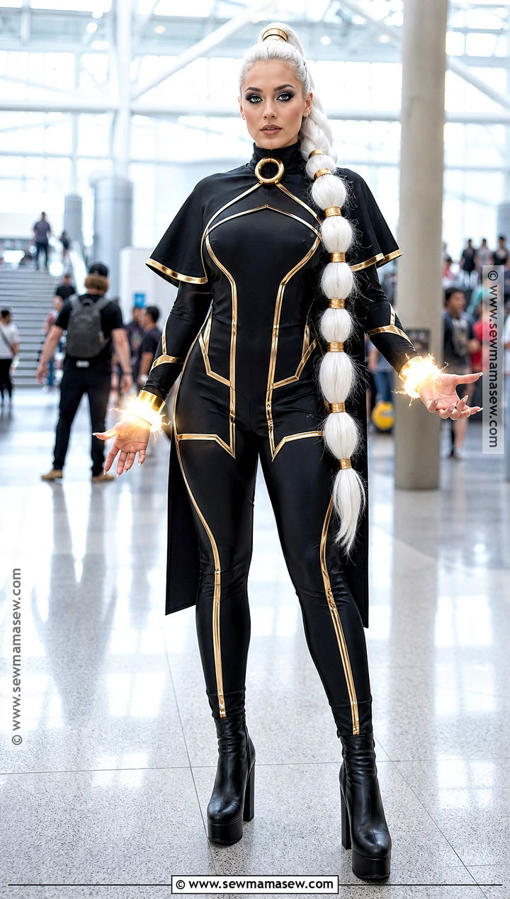 Storm Cosplay With White Braided Ponytail - 30 storm cosplay ideas