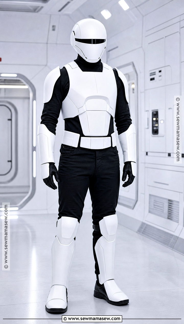 Stormtrooper Costume With White Armor - 30 Easy Star Wars Costumes