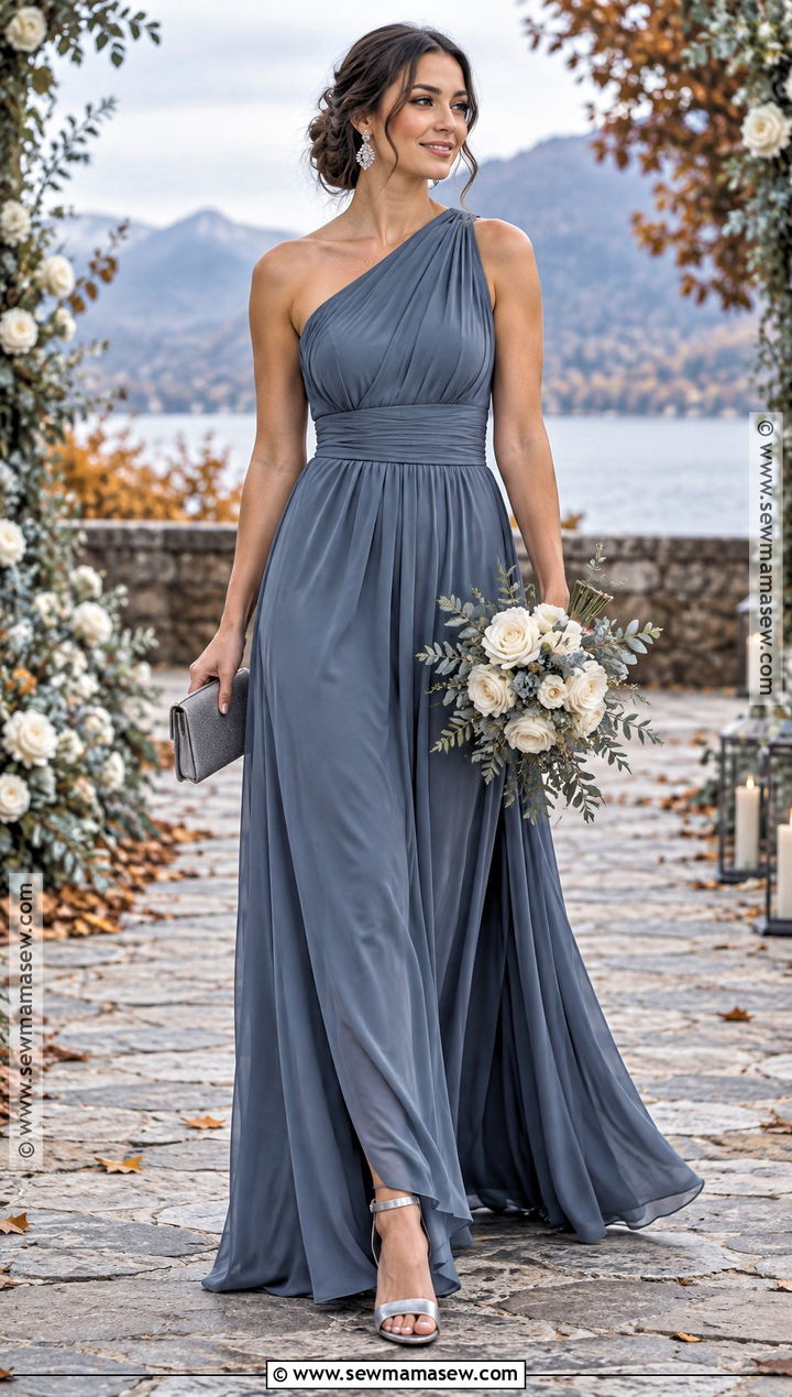 Stormy Blue Convertible Bridesmaid Dress - 15 blue fall bridesmaid dresses