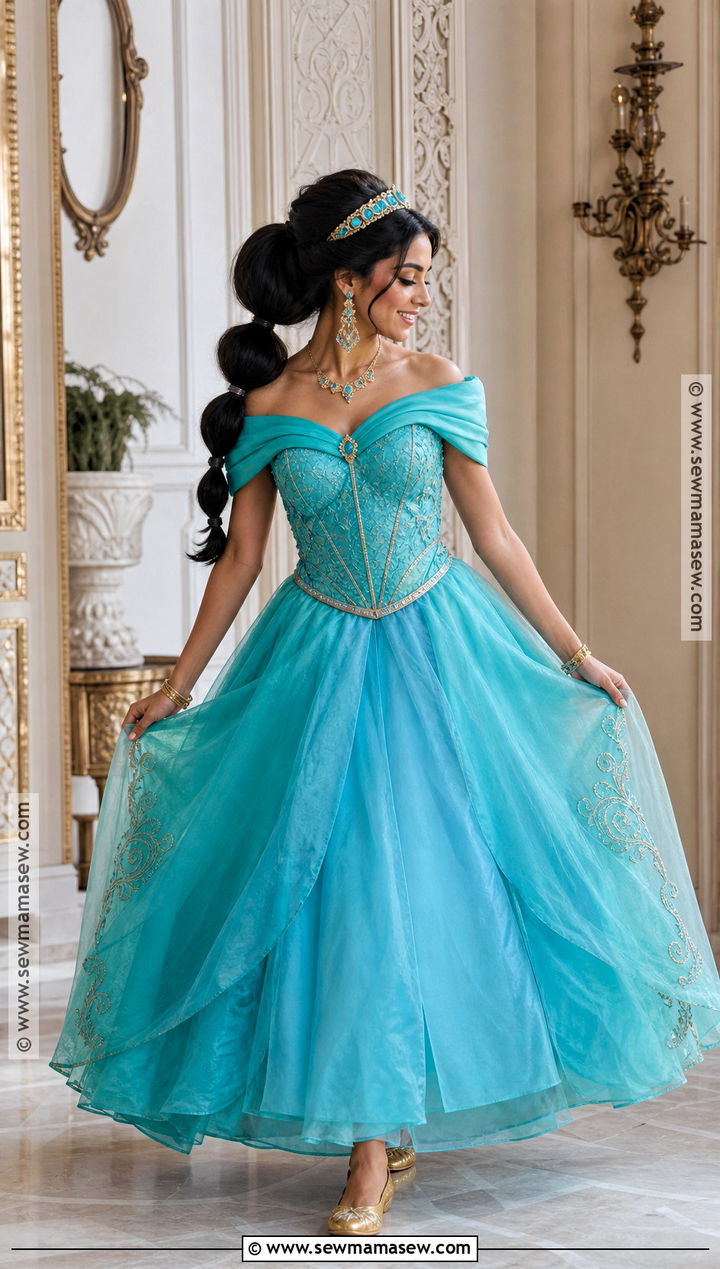 Storybook Ball Gown Jasmine Costume - 30 jasmine costume ideas for women