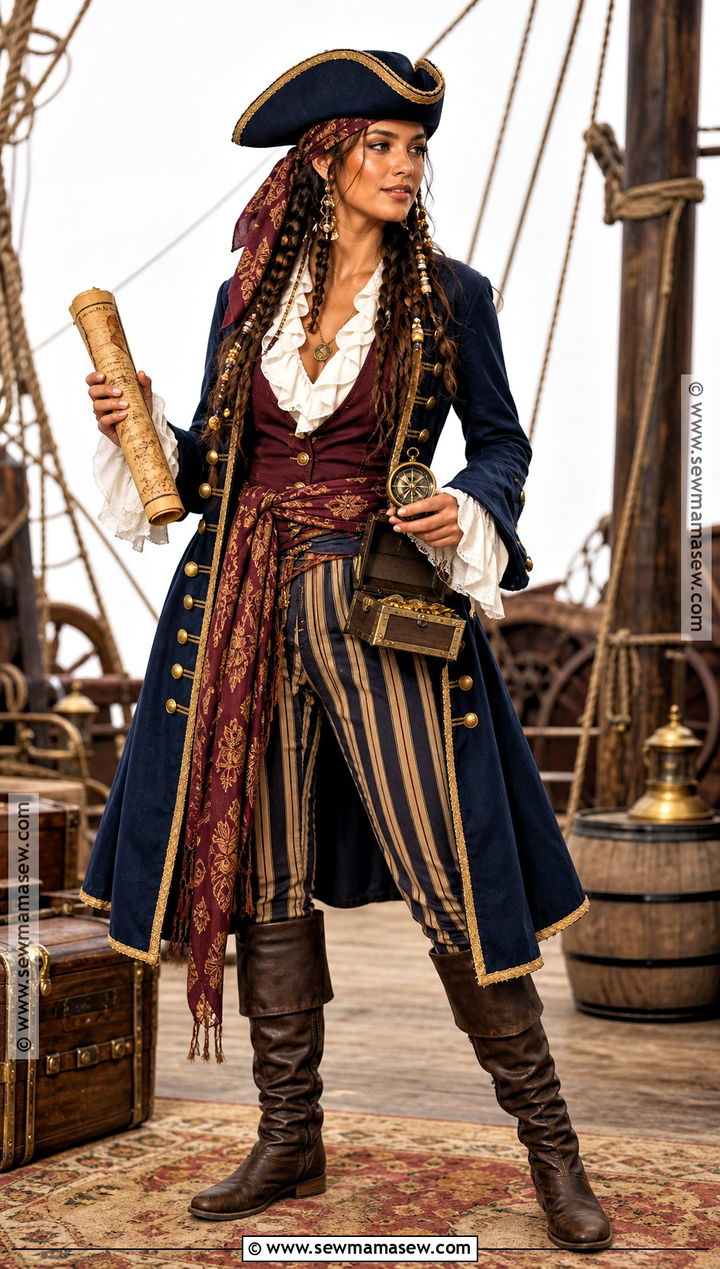 Storybook Pirate Captain Costume - 40 unique halloween costumes for women