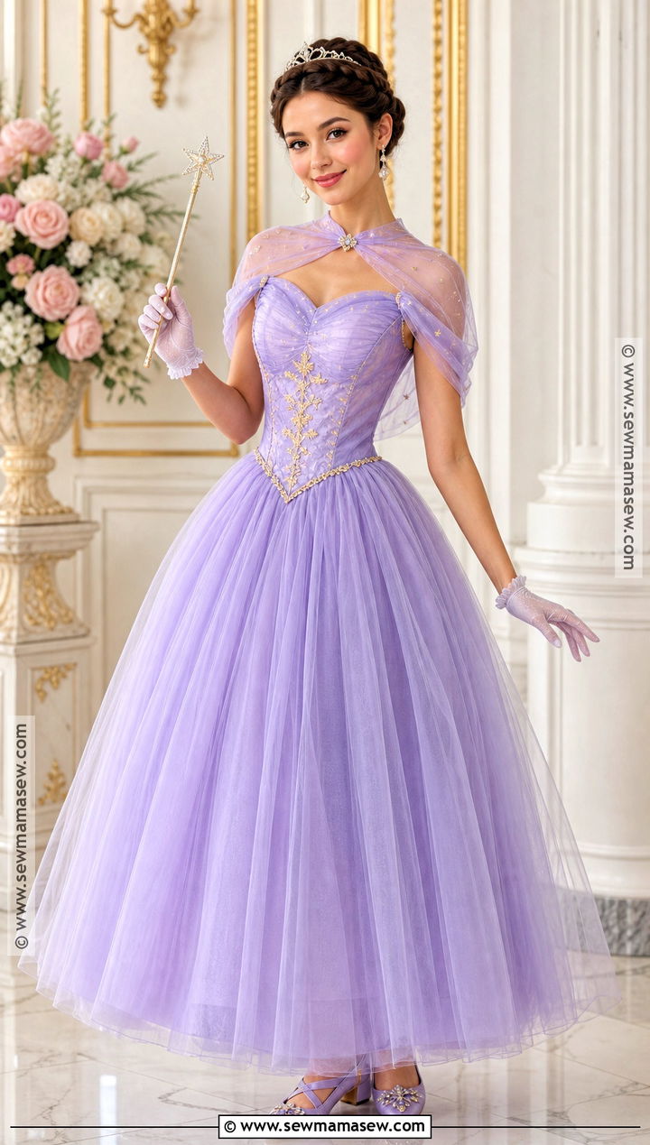 Storybook Princess Costume With A Pastel Gown - 40 cute easy halloween costumes
