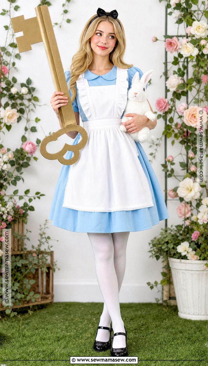 Storybook Traveler Costume With Blue Dress - 45 cute costumes
