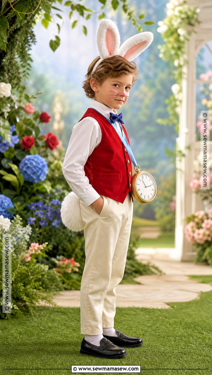 Storybook White Rabbit Costume - 30 bunny costume ideas for kids