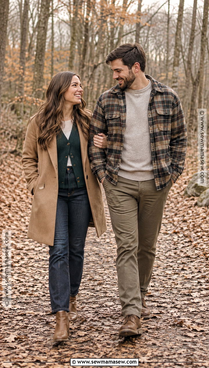 Straight Leg Jeans And Cozy Cardigan - 20 november engagement pictures outfit ideas
