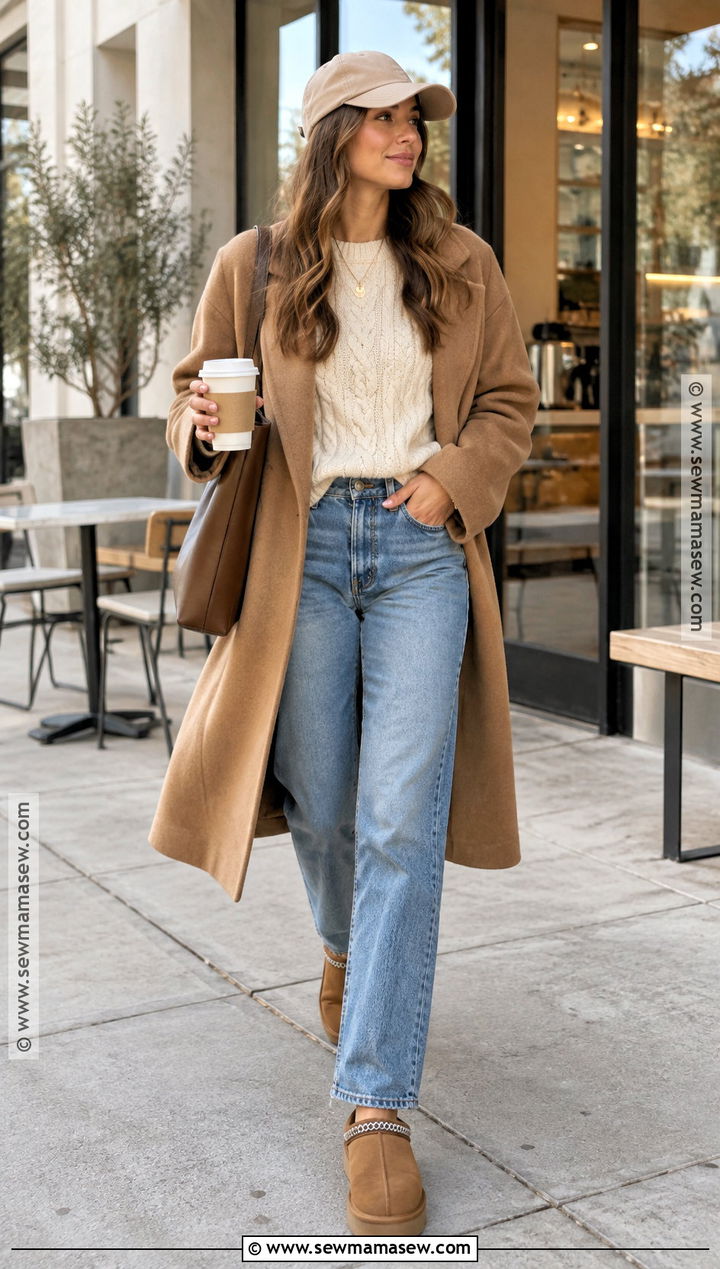 Straight Leg Jeans And Tasman Ugg Outfit - 15 Fall Ugg Outfits 2026
