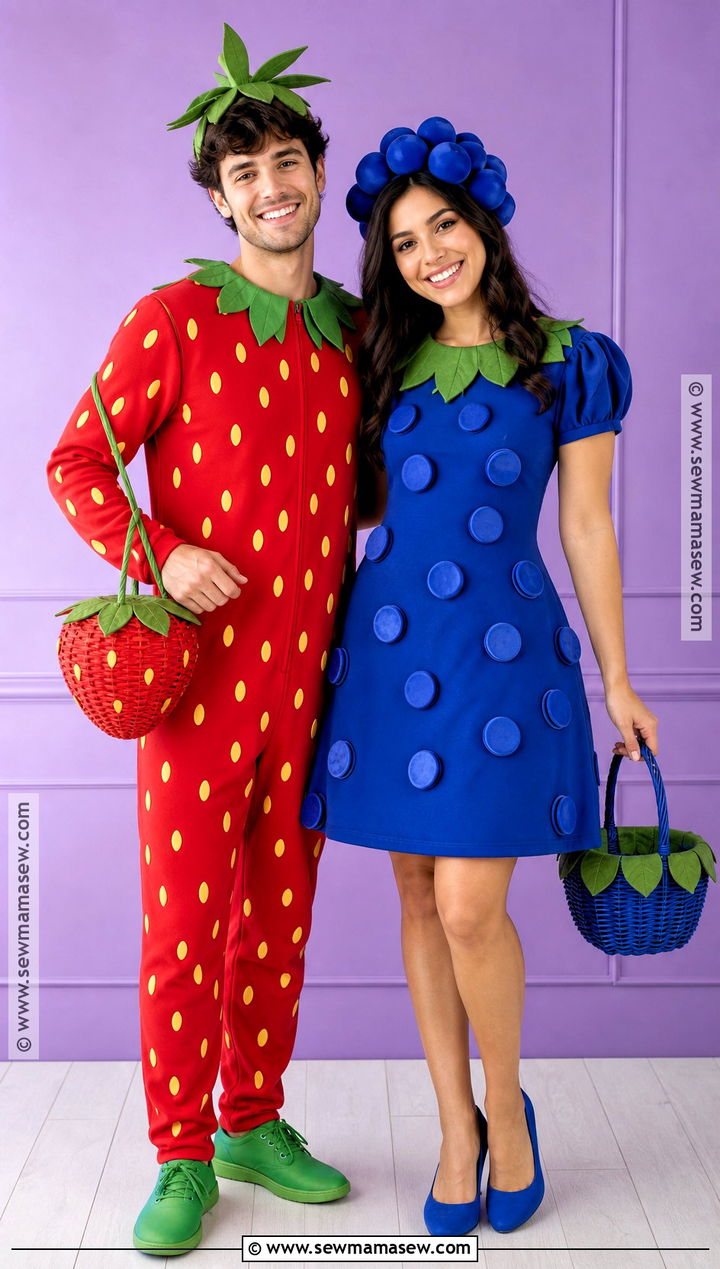 Strawberry And Blueberry Costume - 40 wlw halloween costume ideas