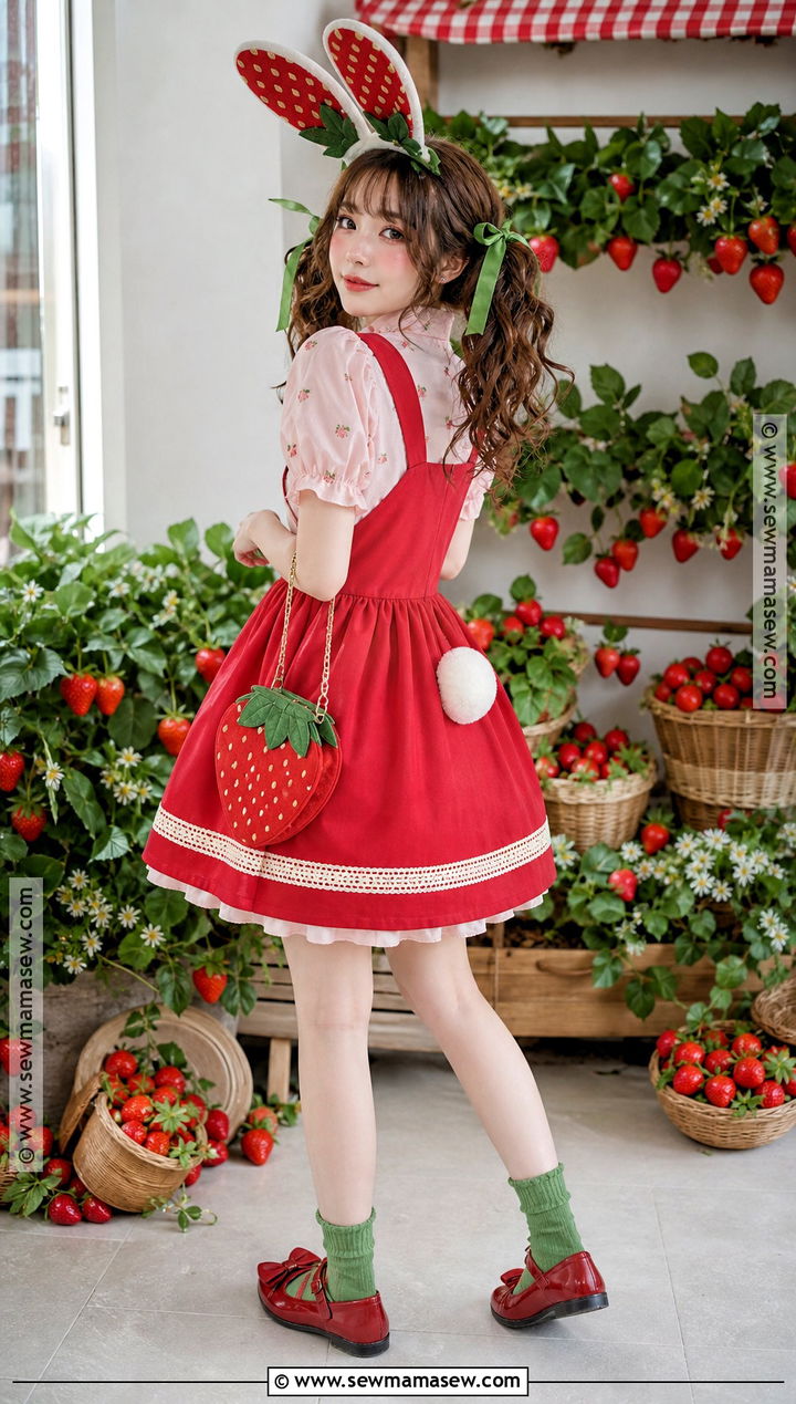 Strawberry Bunny Costume - 30 bunny costume aesthetic ideas