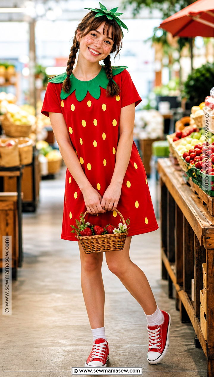 Strawberry Costume - 30 Red Costume Ideas for Women