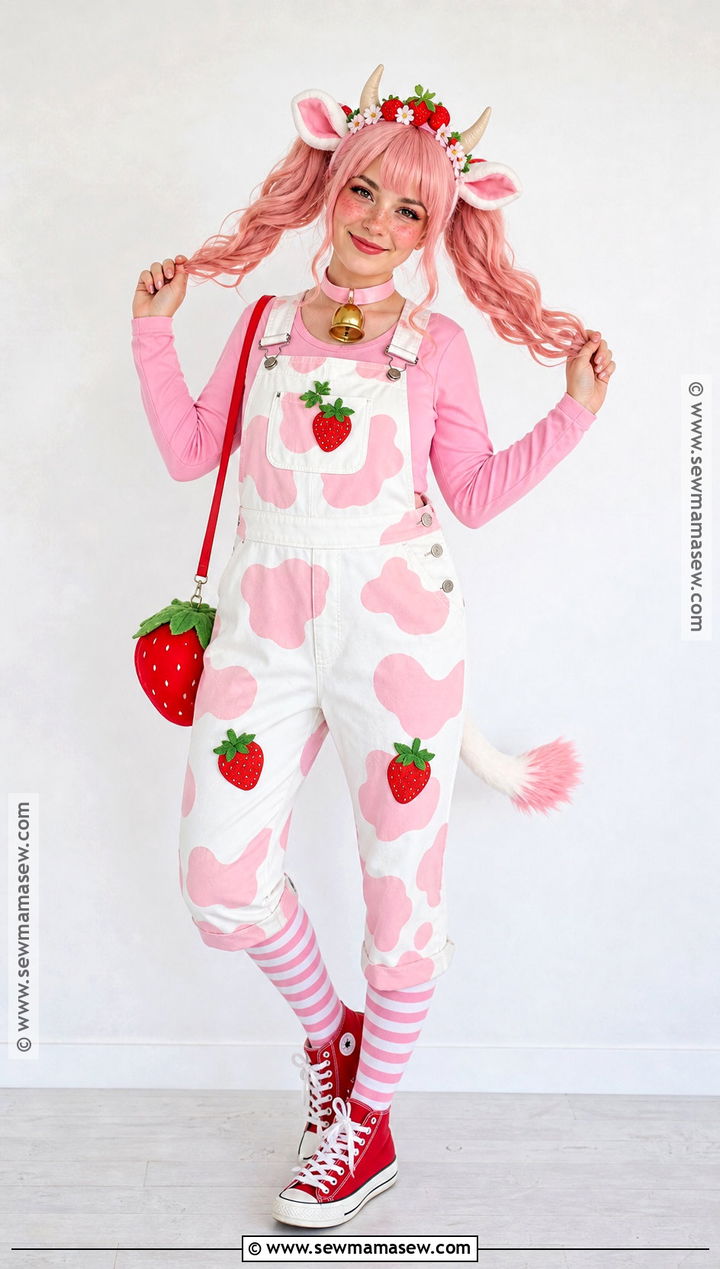 Strawberry Cow Cosplay - 30 cow cosplay ideas