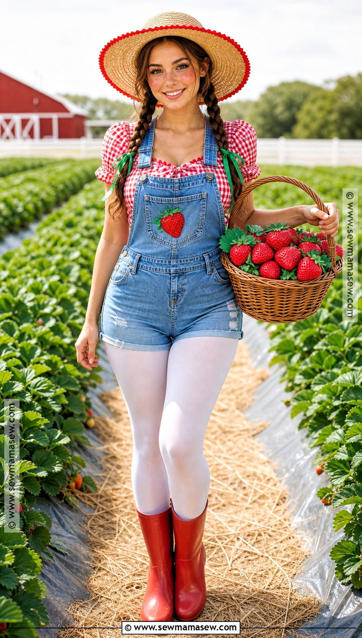 Strawberry Farm Farmer Costume - 30 farmer costume ideas for women