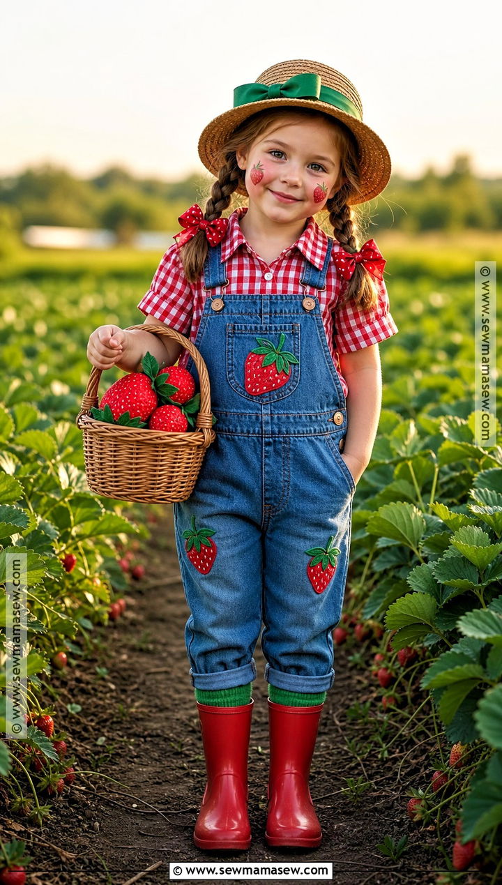 Strawberry Farm Farmer Costume - 30 farmer costume ideas for kids