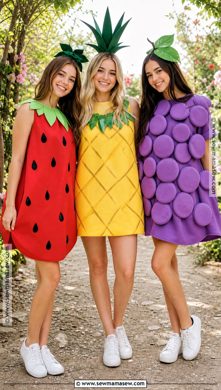 Strawberry Pineapple And Grapes Trio Costume - 35 trio costume ideas for teens