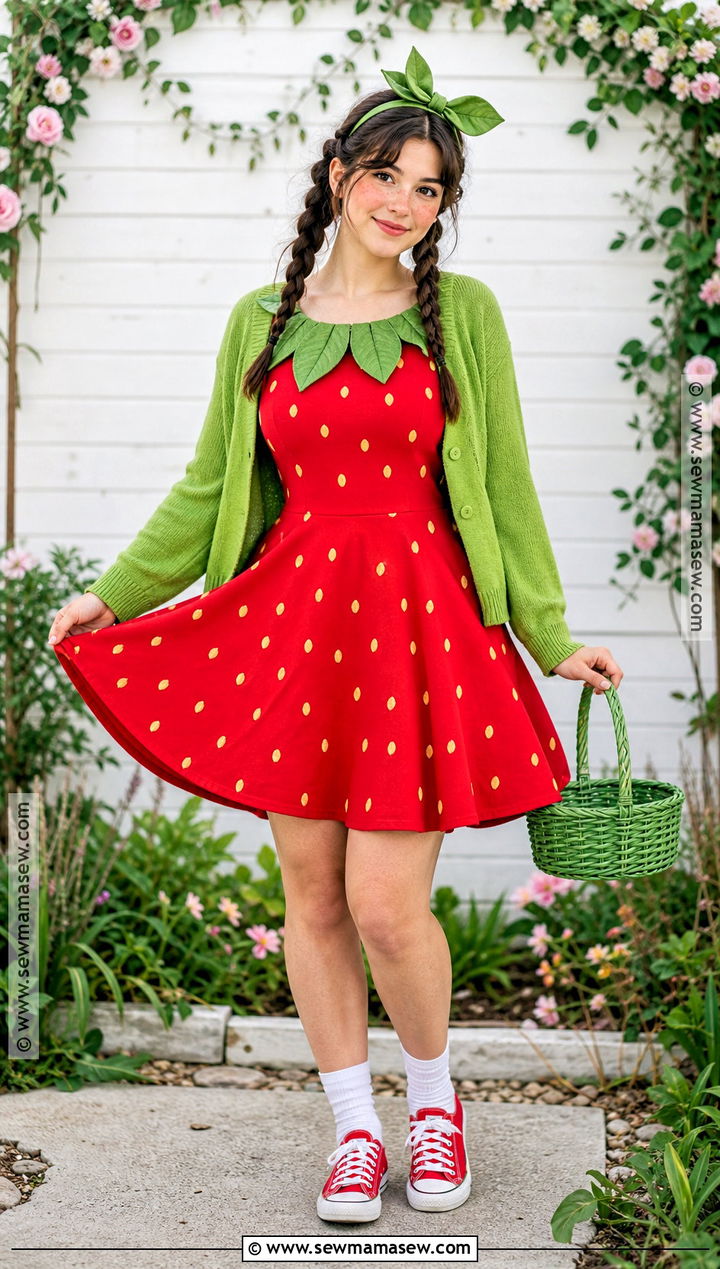 Strawberry Red Dress Costume - 30 red dress costume ideas