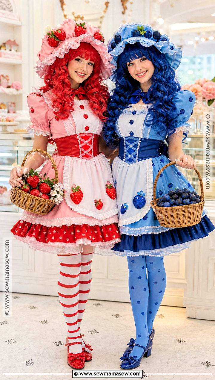 Strawberry Shortcake And Blueberry Muffin Duo Costume - 35 duo halloween costumes cute