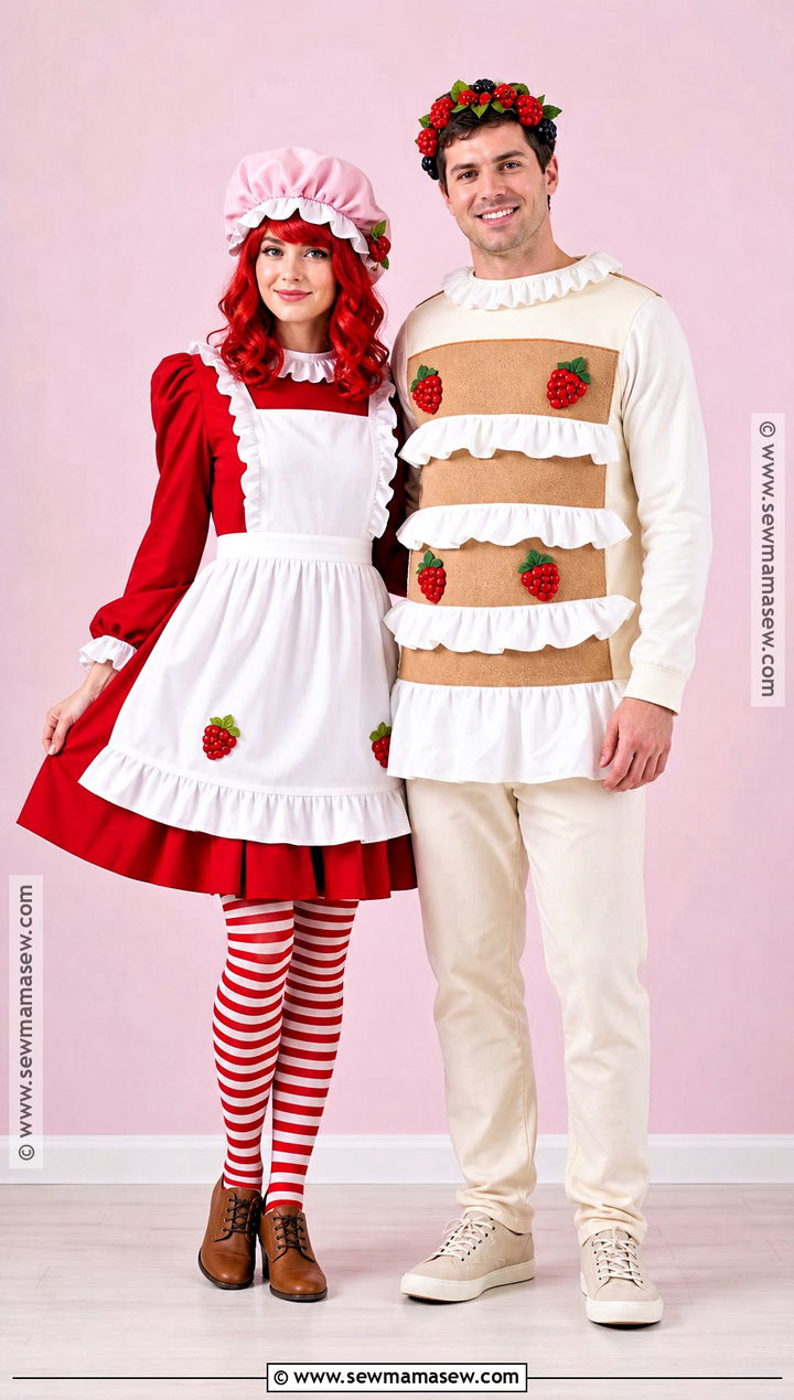 Strawberry Shortcake And Dessert Couple Costume - 50 strawberry shortcake costume ideas