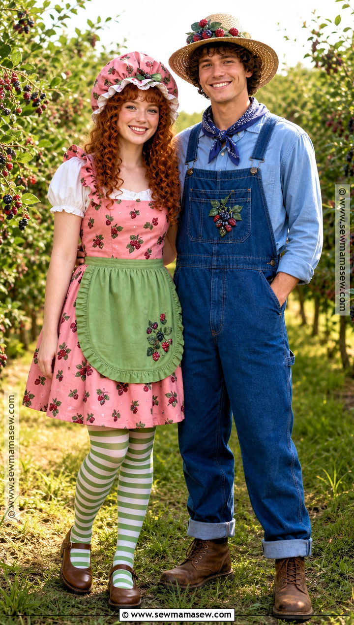 Strawberry Shortcake And Huckleberry Pie Couple Costume - 30 strawberry shortcake and friends costume ideas