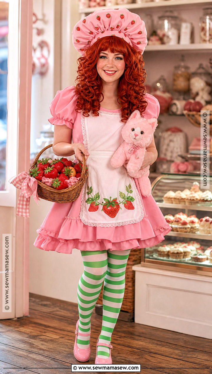 Strawberry Shortcake Cosplay With Pink Dress - 30 unique cosplay ideas