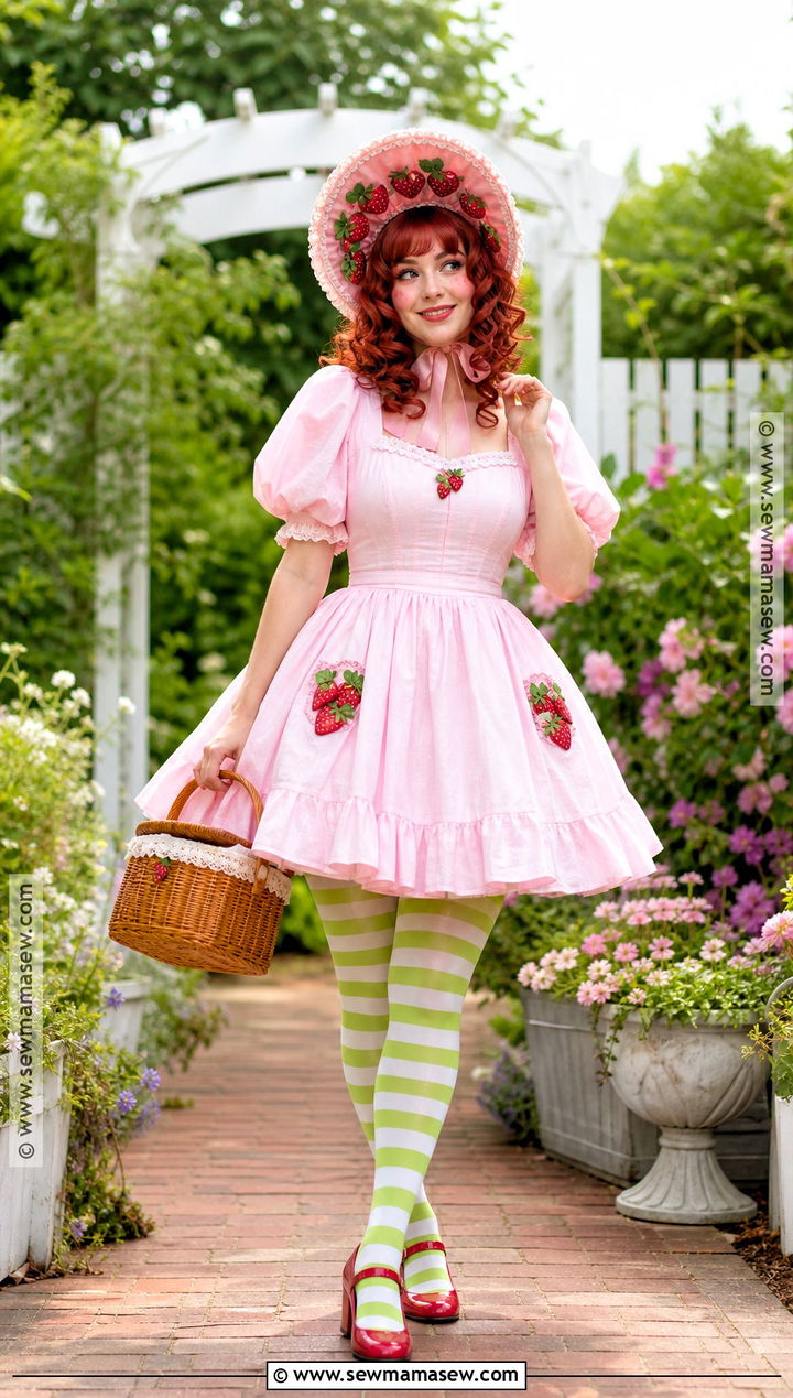 Strawberry Shortcake Costume - 30 red head halloween costumes for women