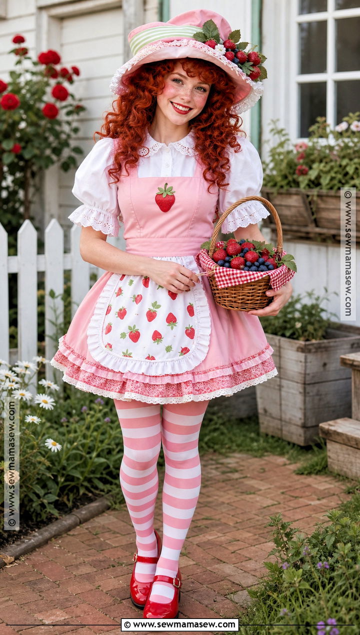 Strawberry Shortcake Costume - 35 pink halloween costume ideas