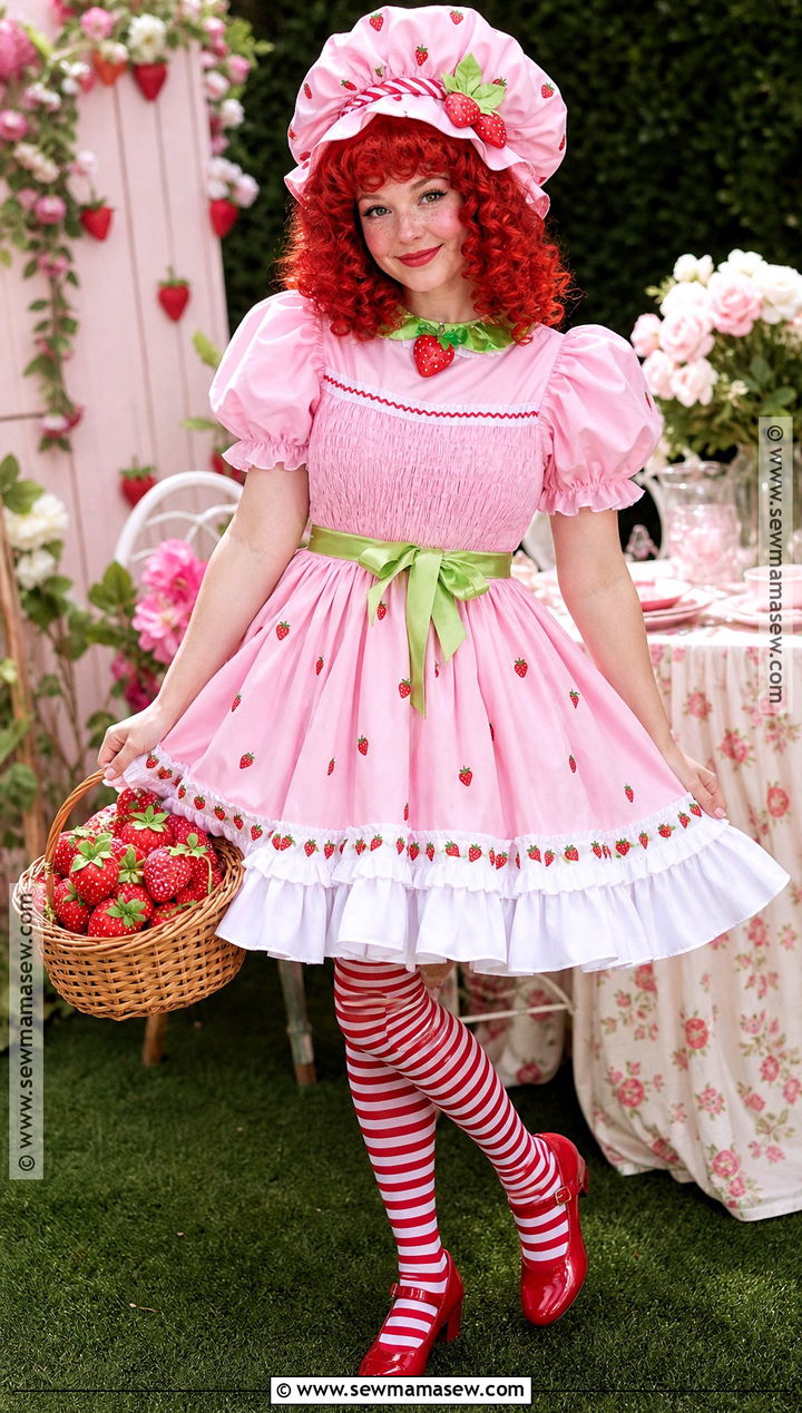 Strawberry Shortcake Costume - 40 pink halloween costumes