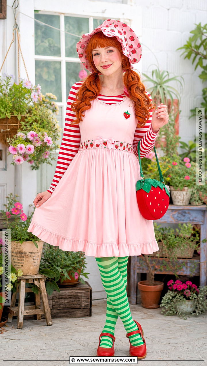 Strawberry Shortcake Costume - 30 ginger hair halloween costume ideas