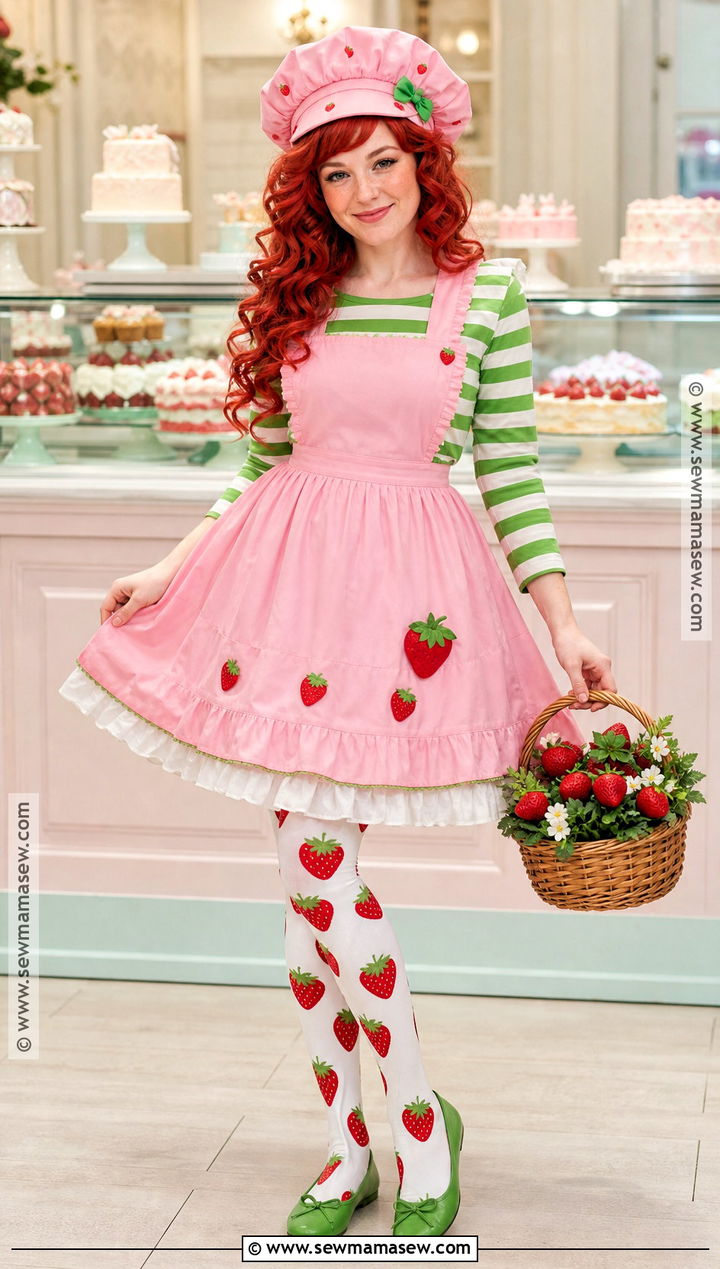 Strawberry Shortcake Costume - 30 halloween costume red hair ideas