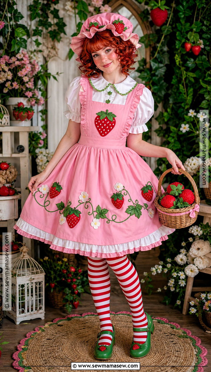 Strawberry Shortcake Costume - 30 Nostalgic Halloween Costumes