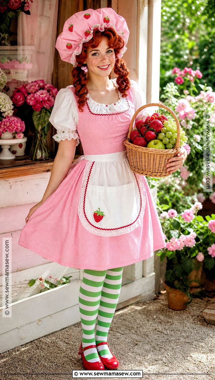 Strawberry Shortcake Costume - 30 red hair halloween costumes ideas
