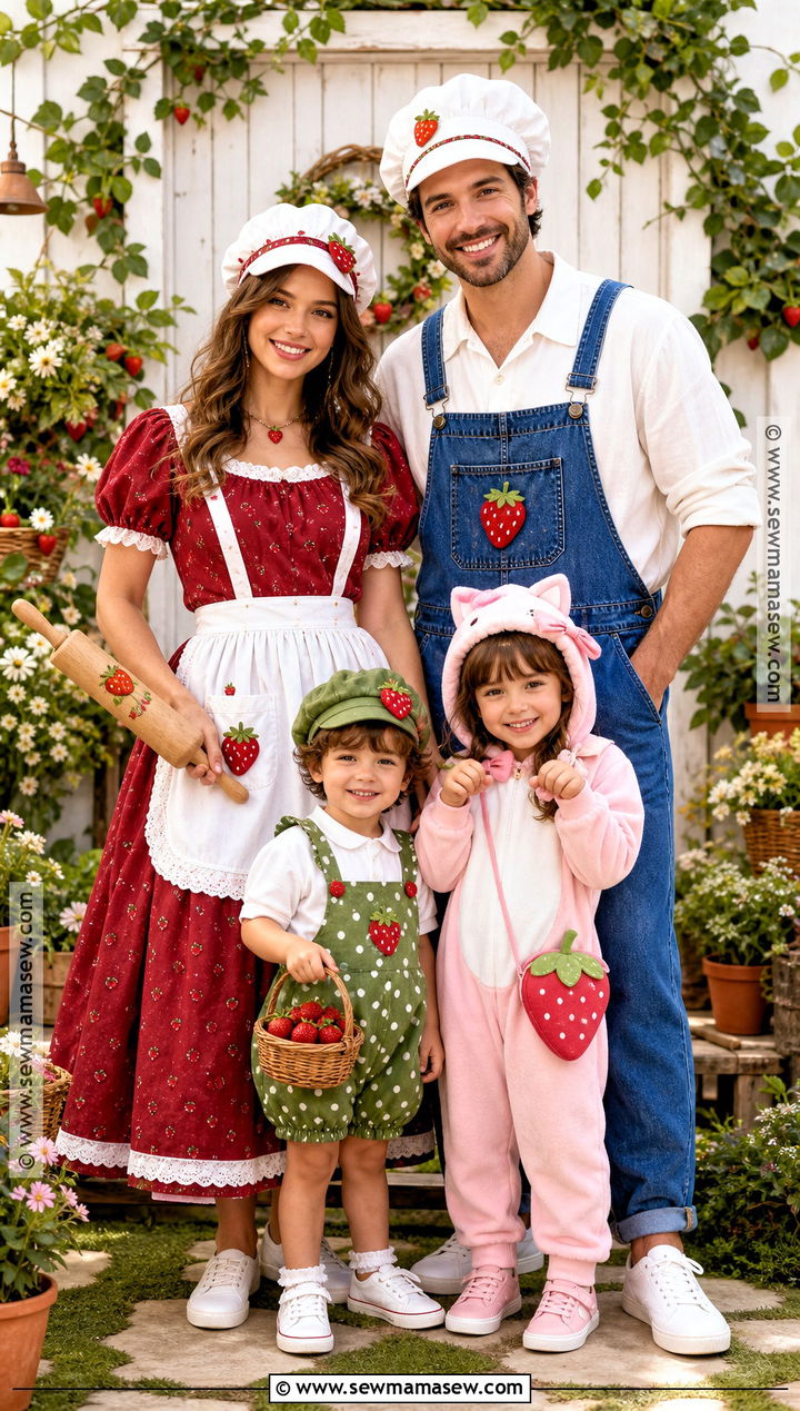 Strawberry Shortcake Family Costume - 50 strawberry shortcake costume ideas