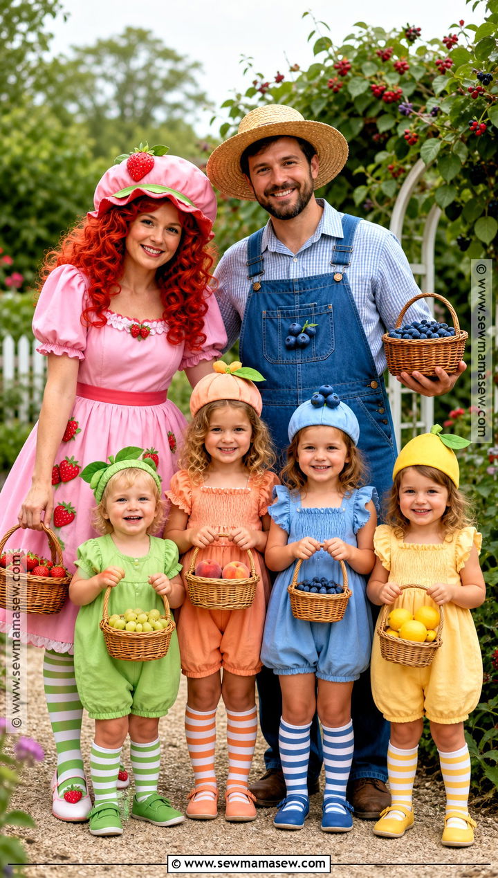 Strawberry Shortcake Family Costume - 30 strawberry shortcake and friends costume ideas