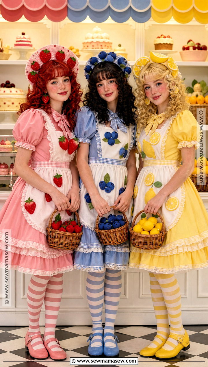 Strawberry Shortcake Friends Trio Costume - 30 trio halloween costumes cute