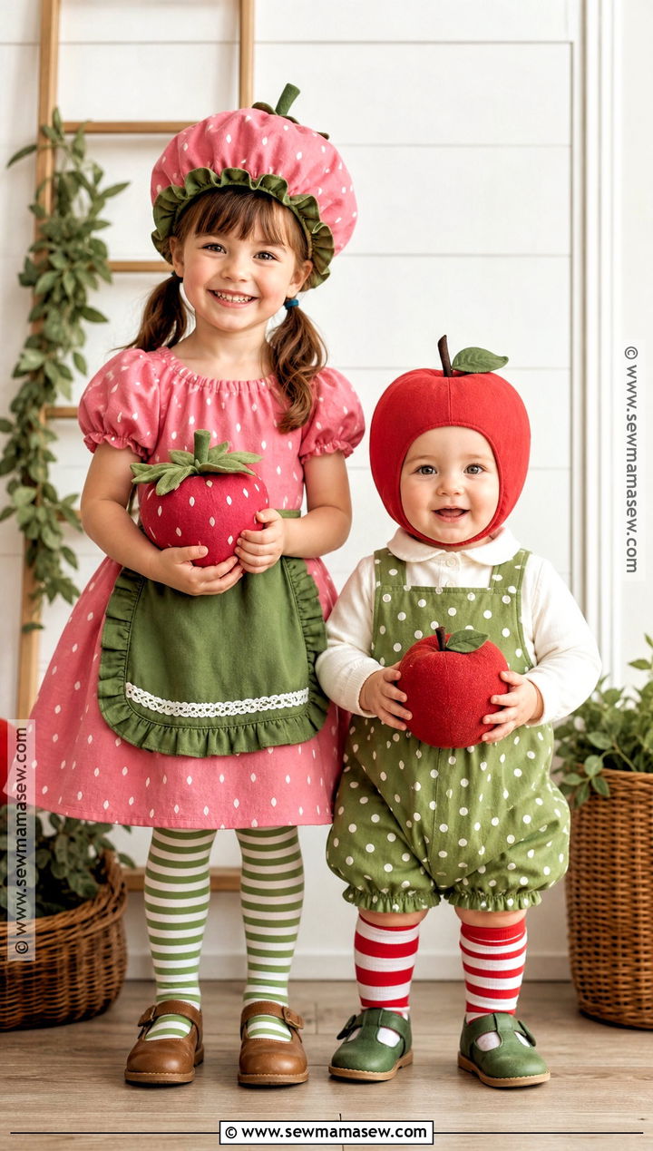 Strawberry Shortcake Kids Sibling Costume - 30 strawberry shortcake and friends costume ideas