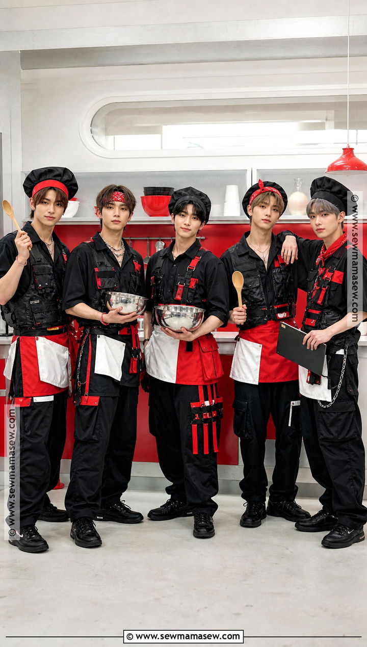 Stray Kids Gods Menu Chef Costume - 30 kpop halloween costumes ideas