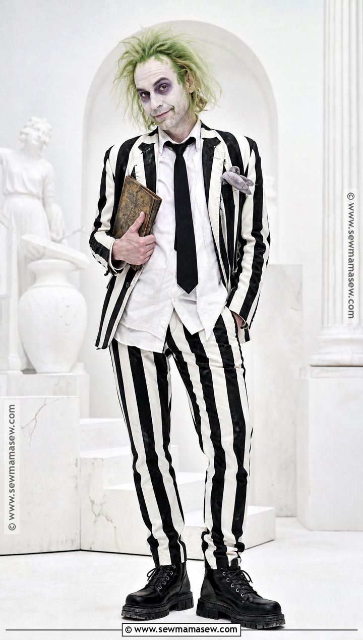 Striped Afterlife Suit Costume - 30 halloween male costumes