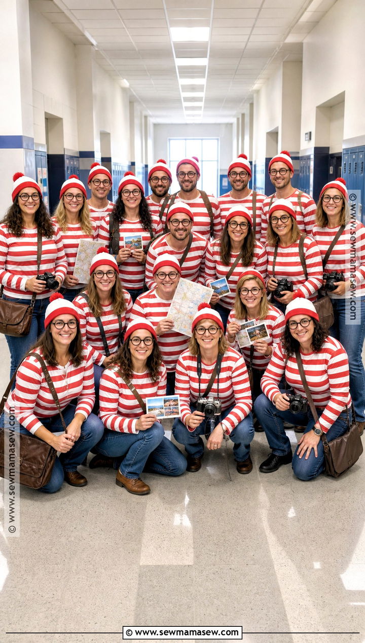 Striped Storybook Traveler Staff Costume - 30 School Staff Halloween Costume Ideas
