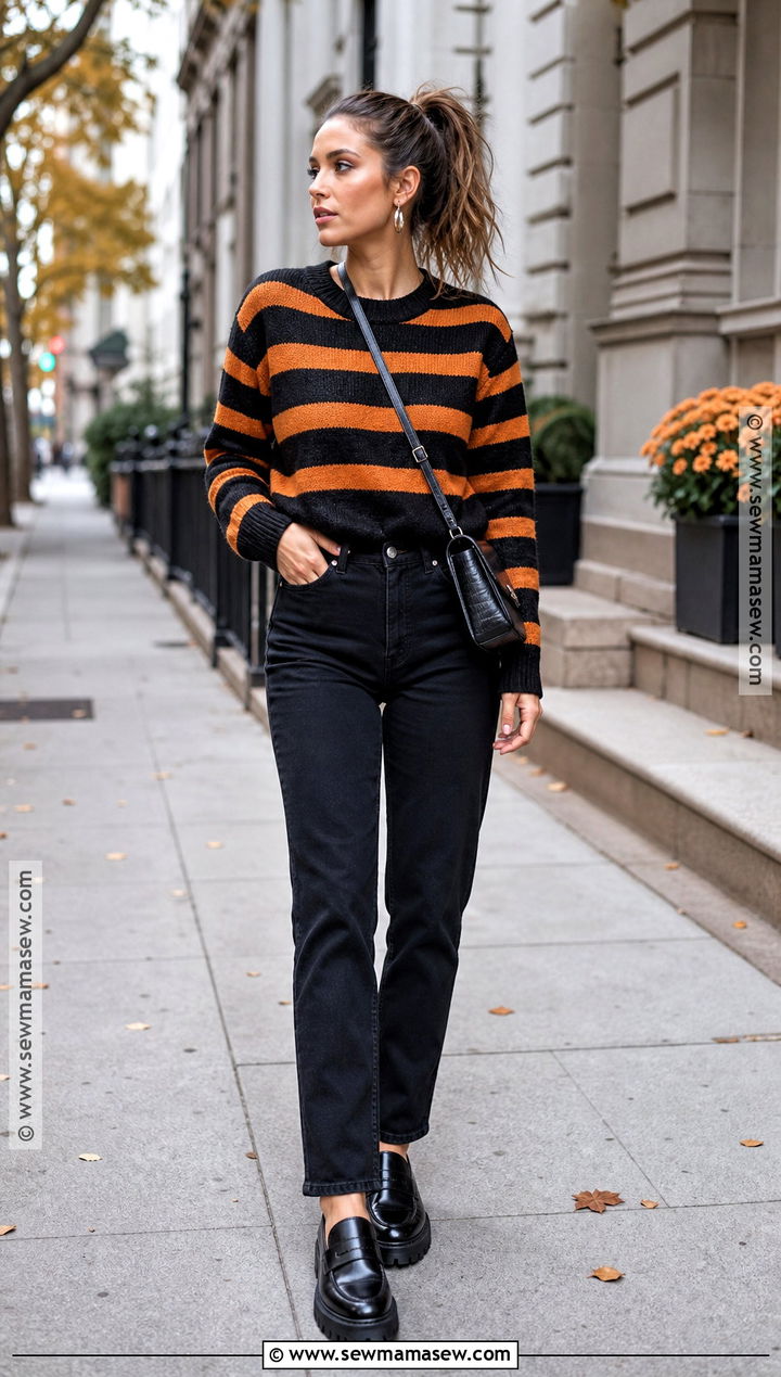 Striped Sweater Halloween Outfit - 30 Fun Halloween Outfits