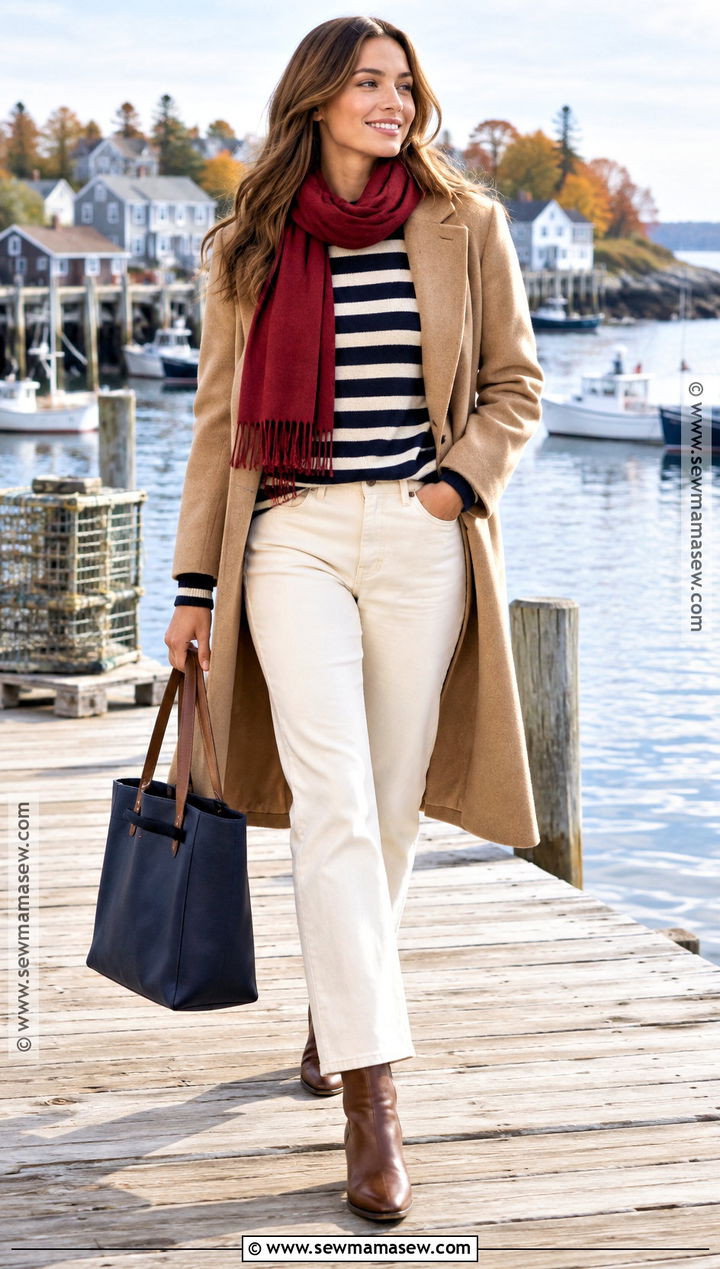 Striped Sweater New England Fall Outfit - 25 new england fall outfits
