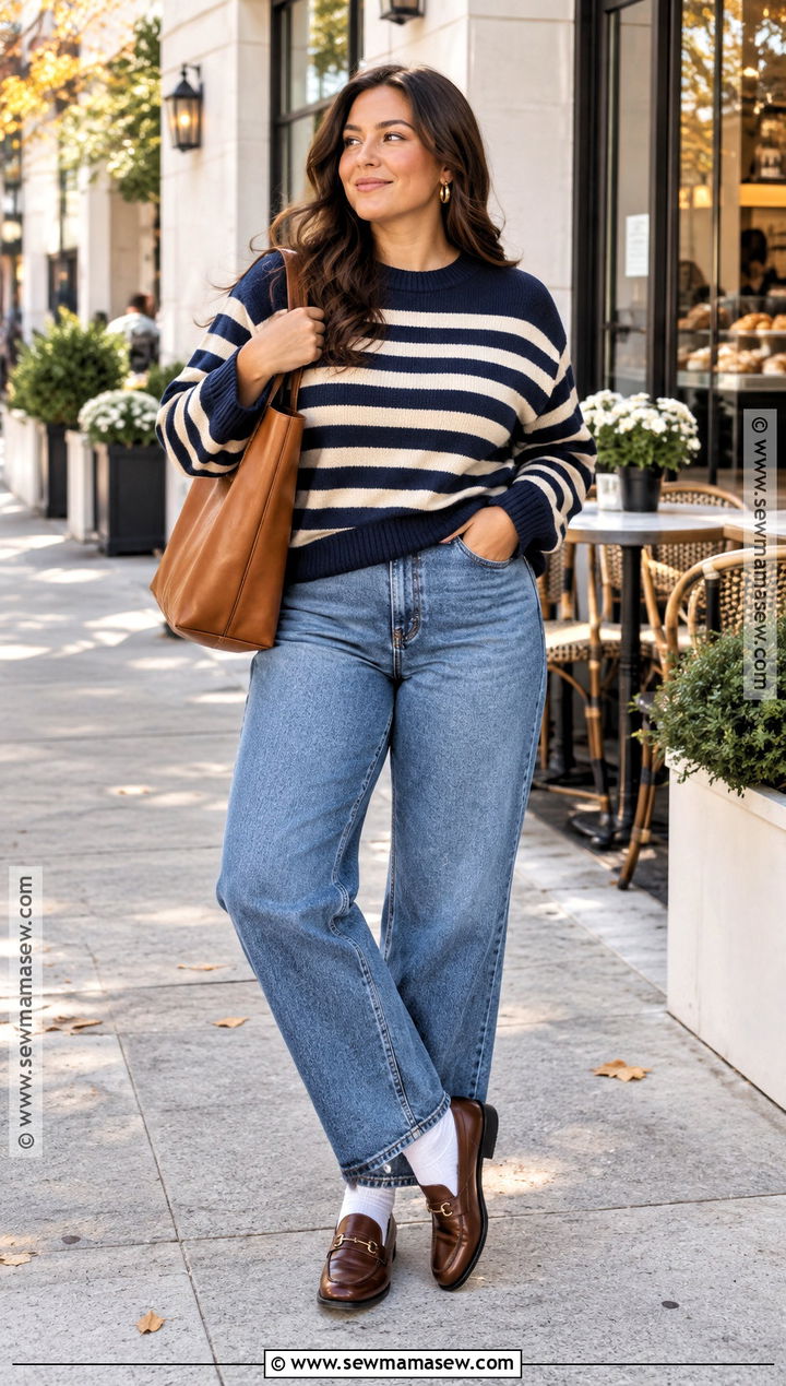 Striped Sweater Outfit - 15 Aesthetic Fall Sweaters