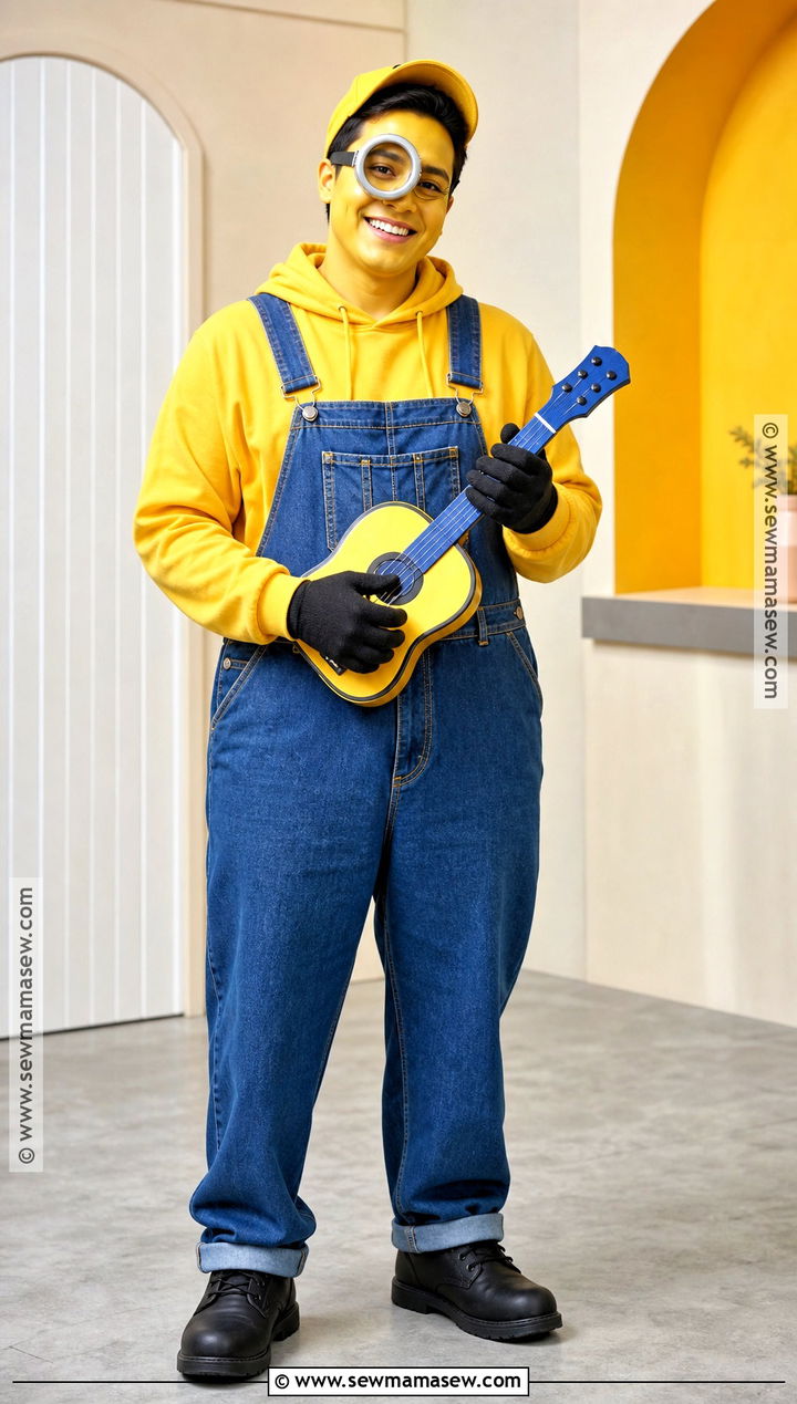 Stuart Minion Costume With Guitar - 30 dispical me characters costumes