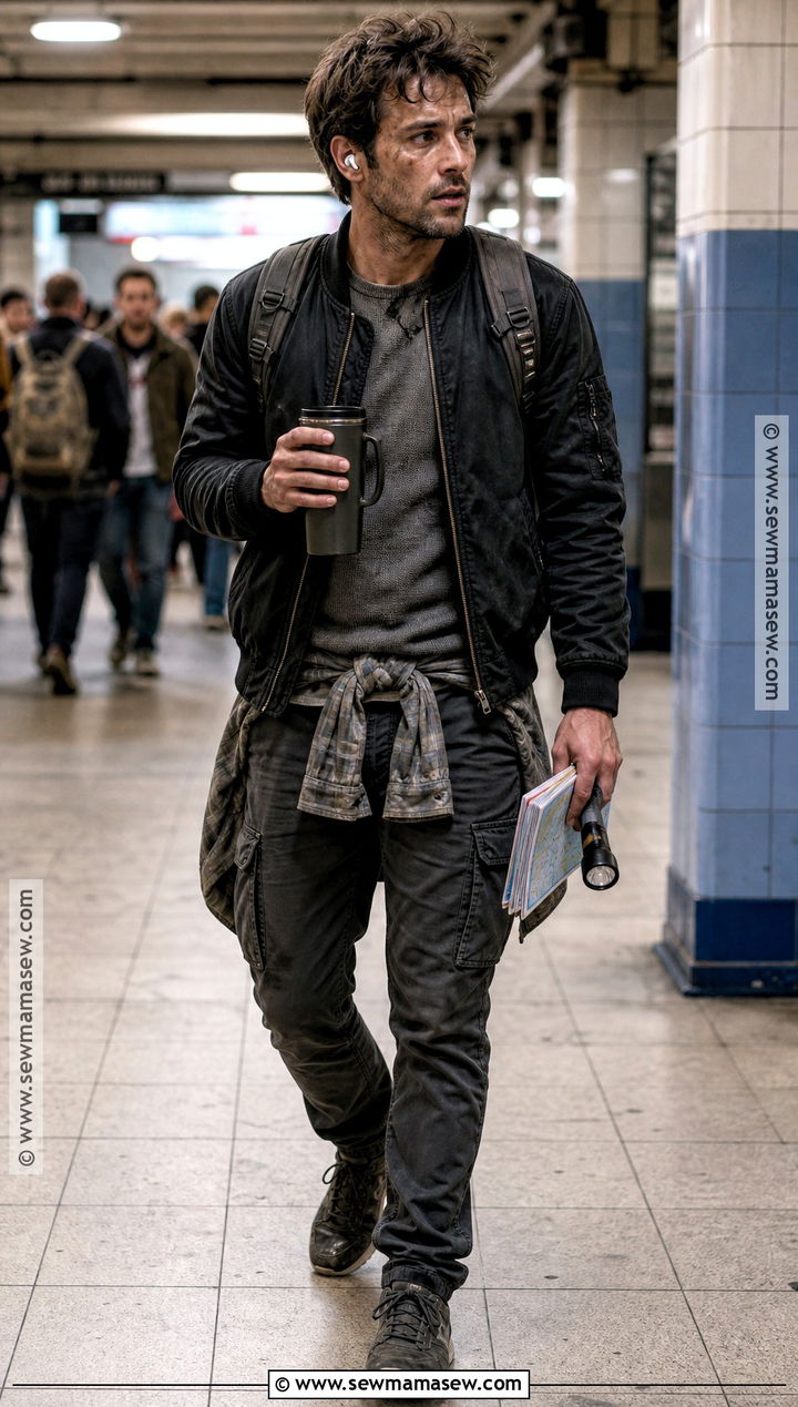Subway Commuter Zombie Apocalypse Outfit - 35 zombie apocalypse outfits male