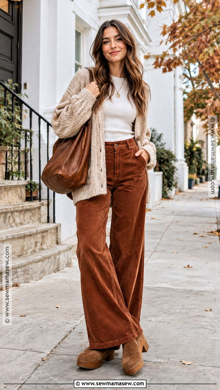 Suede Clogs With Corduroy Pants - 20 fall women shoes